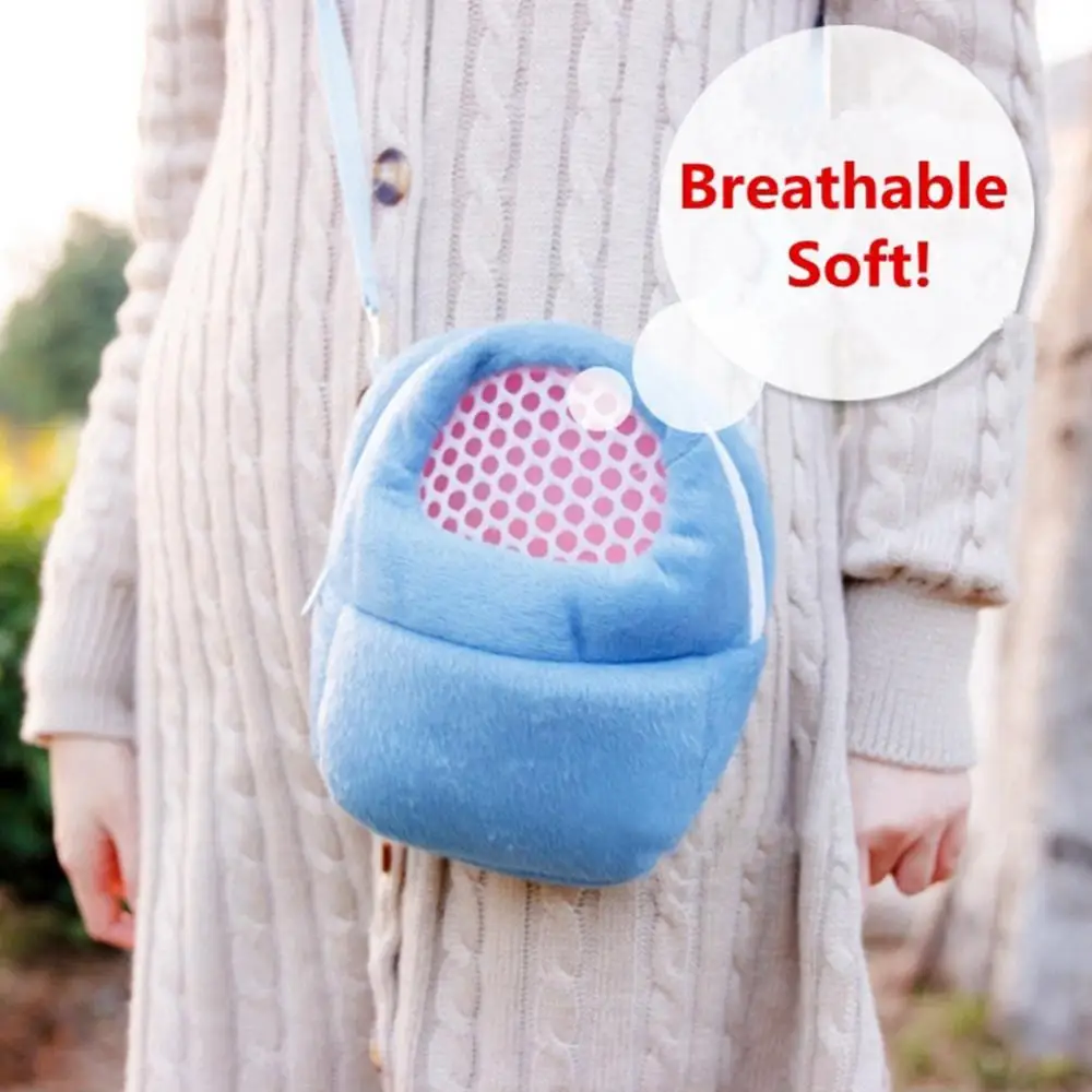 Portable Small Breathable Hamster Pet Carrier Travel Packet Bag Mesh Pouch