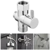 3 Way Switch Faucet G1/2inch Valve Adapter Shower Diverter Valve Faucet Shower Tap Connector Splitter Bathroom Accessories 1