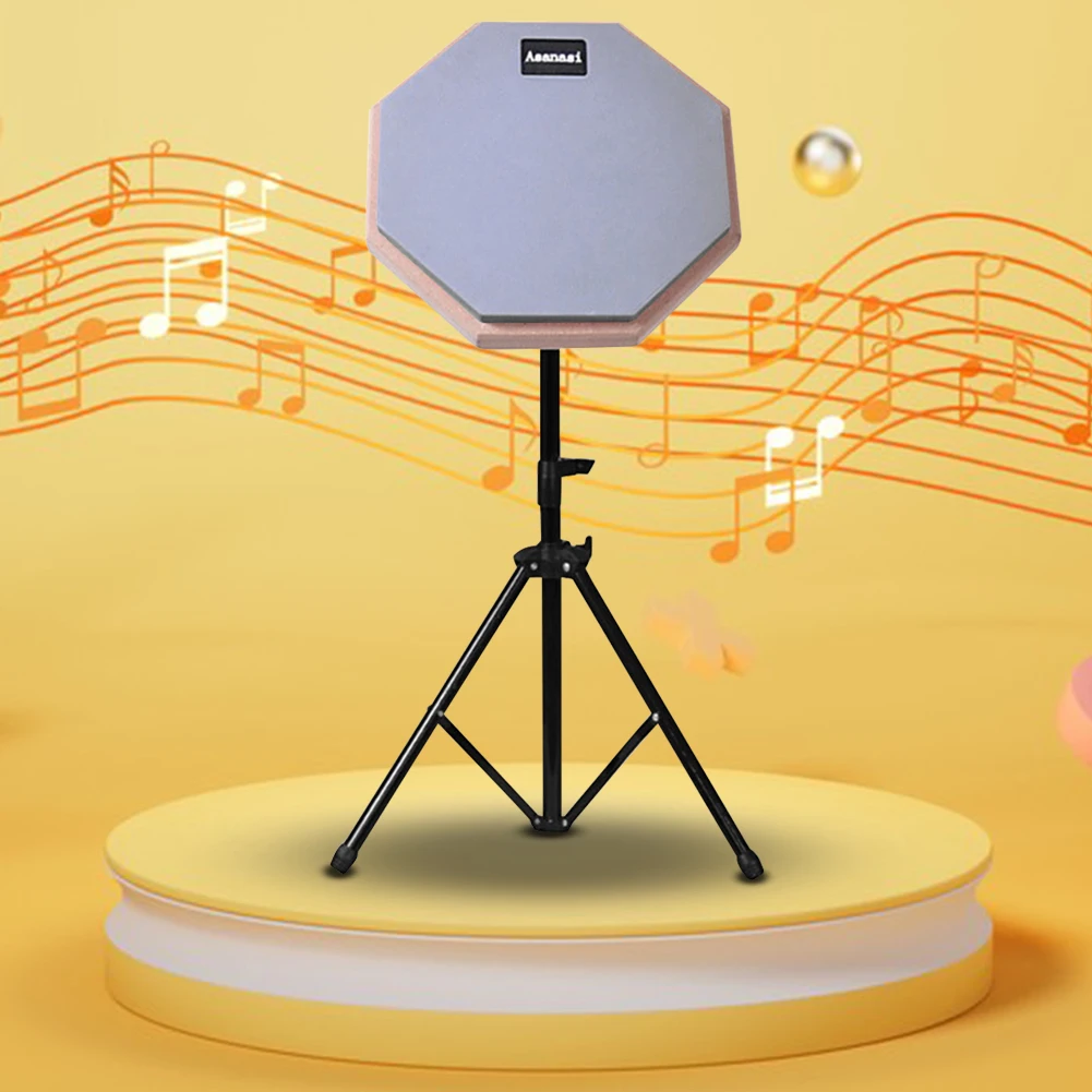 8 Inch Rubber Wooden Drum Practice Pad Musical Percussion Instrument With Adjustable Stand Drum Pad Practice Training musical percussion instruments snare drum practice pad