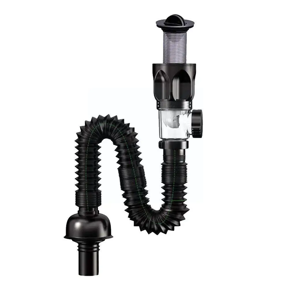 

Telescopic Deodorant Drain Pipe Under Sink Wash Basin Tool Connector Fittings Plug Pipe Sealing Trap Anti-odor Sewer Access J3i9