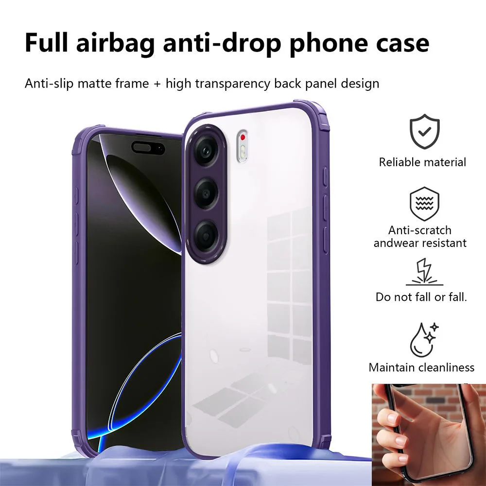 Shookproof Anti-Drop Hard Acrylic Phone Cover with Enhanced Protection