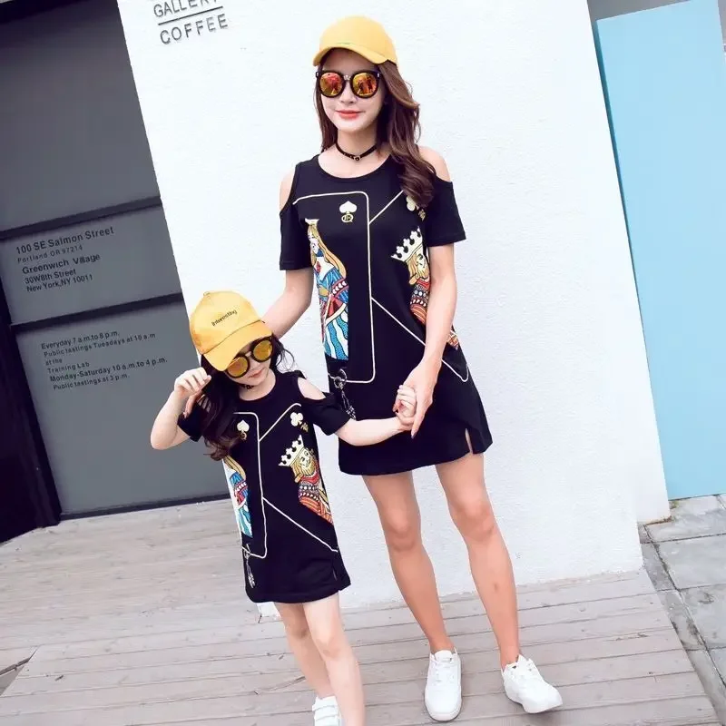 

Mother Daughter Dresses 2024 Summer Family Clothing Mom and Daughter Dress Family Matching Outfits Mommy and me clothes