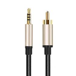 Premium Audio Cable - 3.5mm to RCA Coaxial Adapter, Multiple Lengths Available - 0.5m (Mixed Color)
