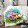 Winnie The Pooh Anime Blanket Furry 100% Polyester Printed Winter Bed Fleece Blankets Baby Plush And Throws 2