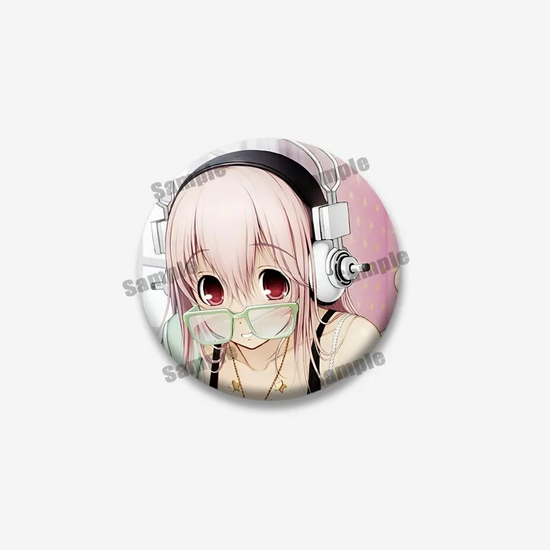 Cartoon Virtuelle Sängerin Super Sonico Mode Brosche Weißblech Soft Button Pins Schmuck Abzeichen für Jacke Tasche Zubehör Fans Geschenke – Detail 8