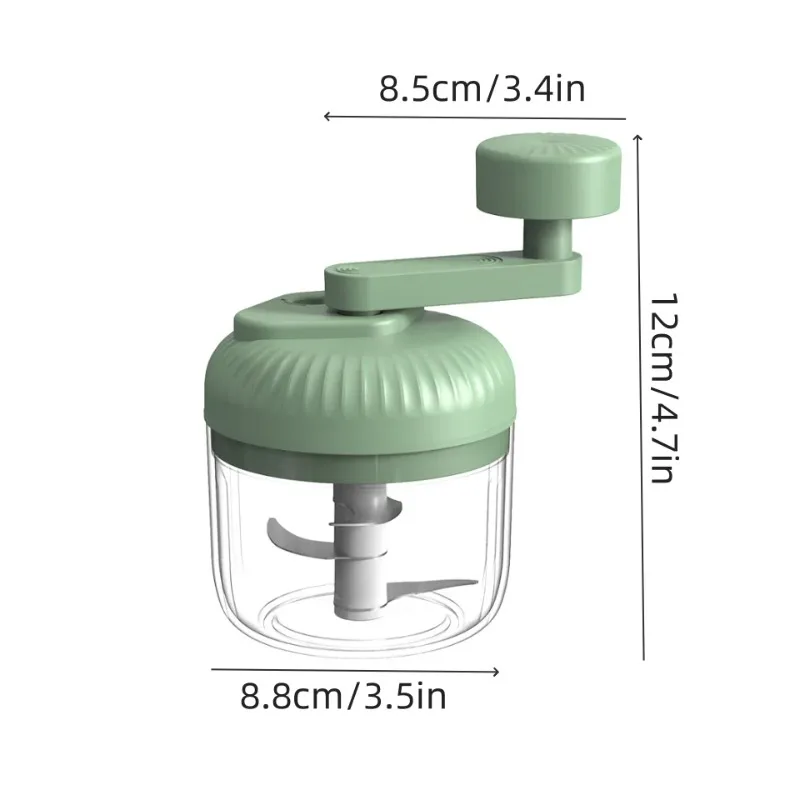 250ml Hand Cranked Three Speed Manual Garlic Mashing Machine Garlic Chop and Pressing Machine Stirring