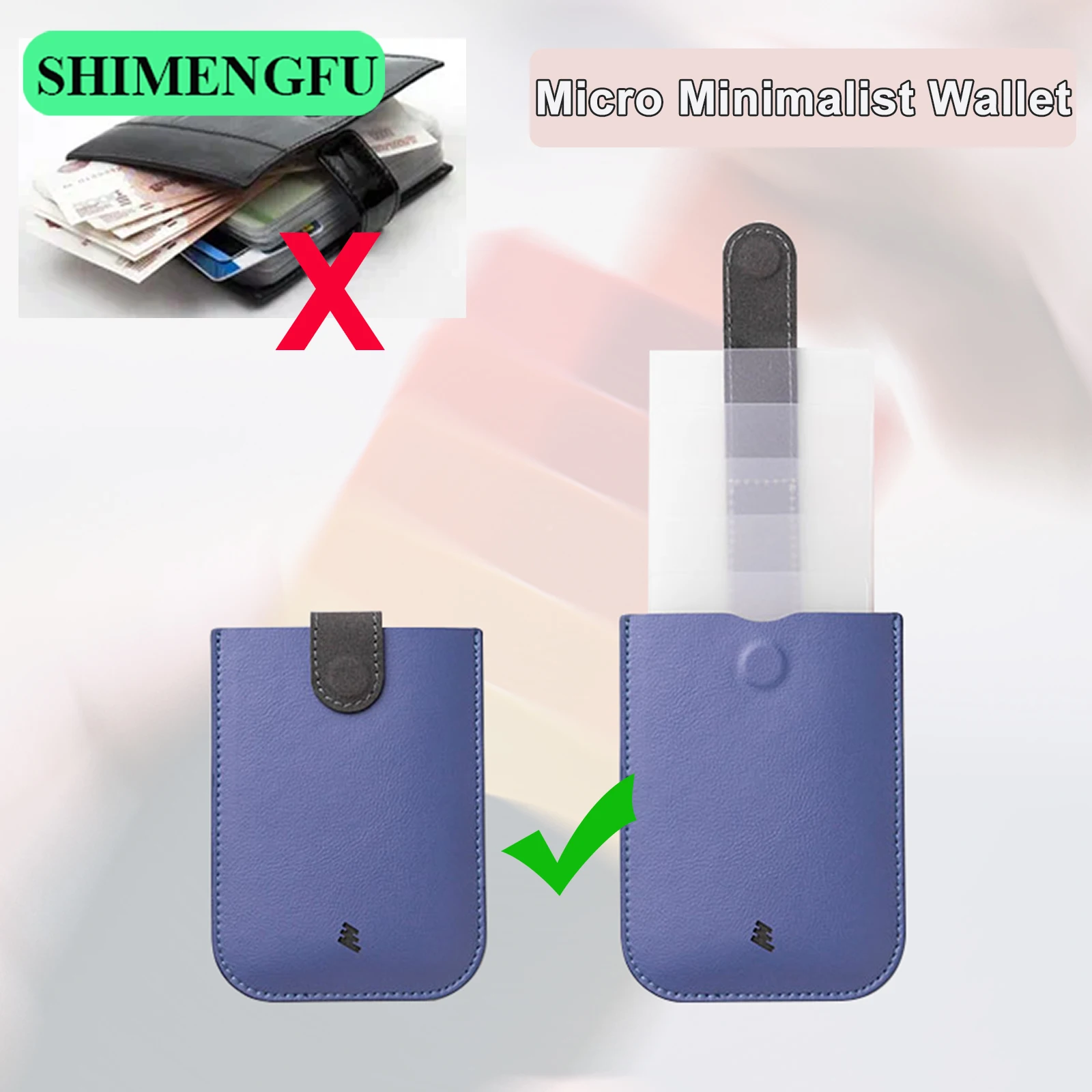DAX V1 V2 V3 Leather Card Holder Mini Slim Portable Pulled Men Credit Card Wallet 5Card Money Purse Women Handbag card holder