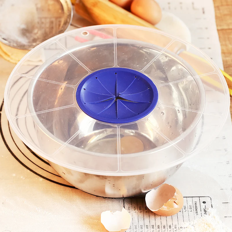 12-Inch Mixer Splatter Guard Egg Bowl Whisks Screen Cover Baking Splash  Guard Bowl Lids Kitchen Cooking Tools - AliExpress