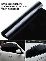 Black Car Window Foils Tint Tinting Film Roll Exterior Accessories Window Foils Solar UV Protection Sticker For BMW Tesla Benz