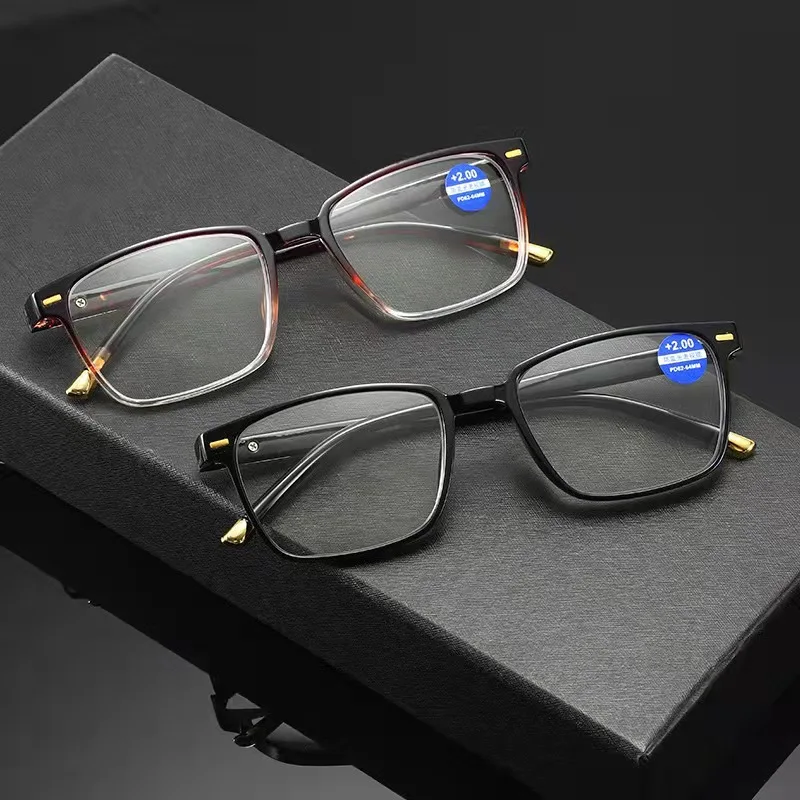 

Unisex Reading Glasses Oversized Frame Men Women Portable Anti-fatigue Presbyopia Eyeglass Diopter +1.0 To +4.0 Optical Eyewear