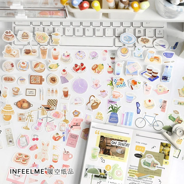6 Sheets Warm Home Scrapbooking Stickers Washi Stickers Journaling  Aesthetic Stickers For Arts Crafts Diary Planner