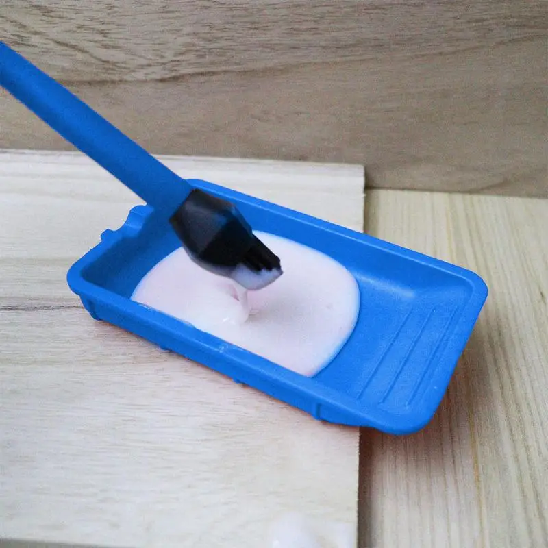 Wood Glue Applicator Silicone Woodworking Glue Applicator Set Spreader Brush & Tray Multifunctional Complete Silicone