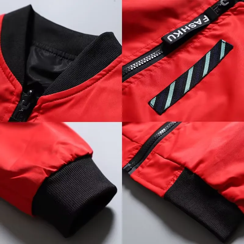 Teen Boys Double Sided Wear Bomber Jacket 2026 Spring Autumn Children Handsome Zipper Coat Fashion Kids Clothing for Ages 4-14 - 6