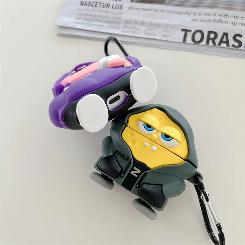 Disney Hoodie Boy For Airpods Pro 2 Bluetooth Headset Cover for Airpods 1 2 3 Silicone Airpods Earphone Case