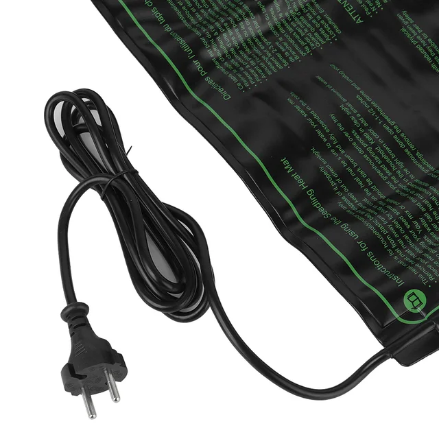 50X25 Cm -Es Növényi Vetőmag Csírázás Terjedése Klón Indító Pad Üvegházhatású Palánta Fűtő Szőnyeg 220V Eu Dugó Vízálló - Image 3