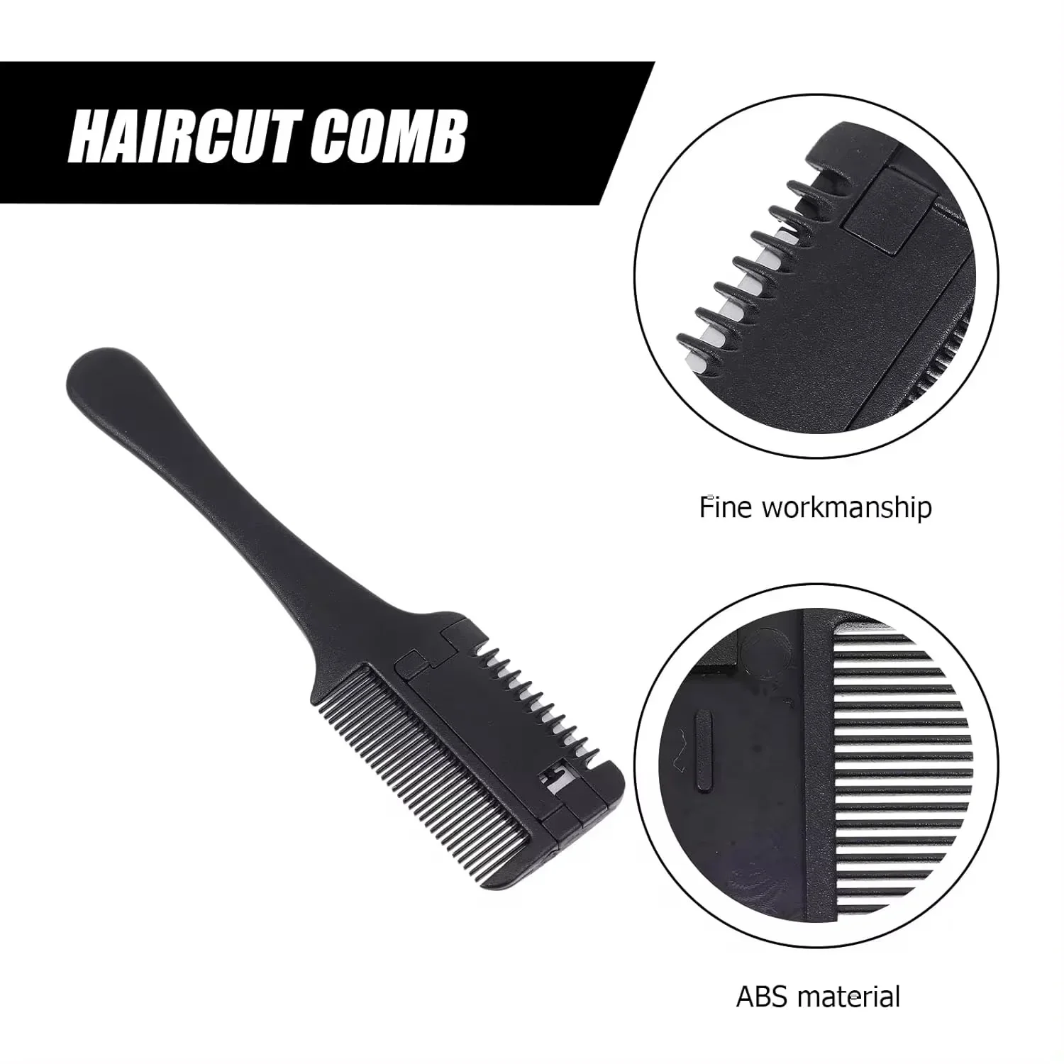 Thinning Comb Portable HairStainless Old-fashioned Clipper Hair Steel Double Edge Blade Salon Home Use Self Cutting Bang Tools