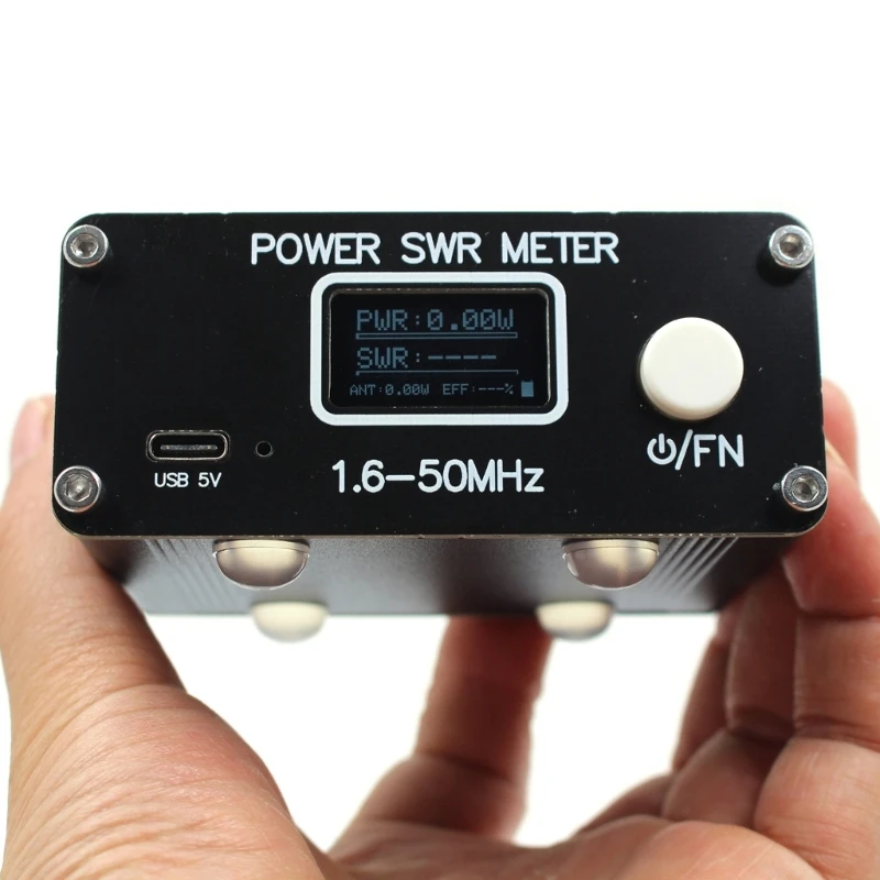 명확한 통신 QRP 150W SWR 안테나 튜너 SWR 전력계 FM-CW/AM-SSB 1.0-99.9 정재파 측정 범위