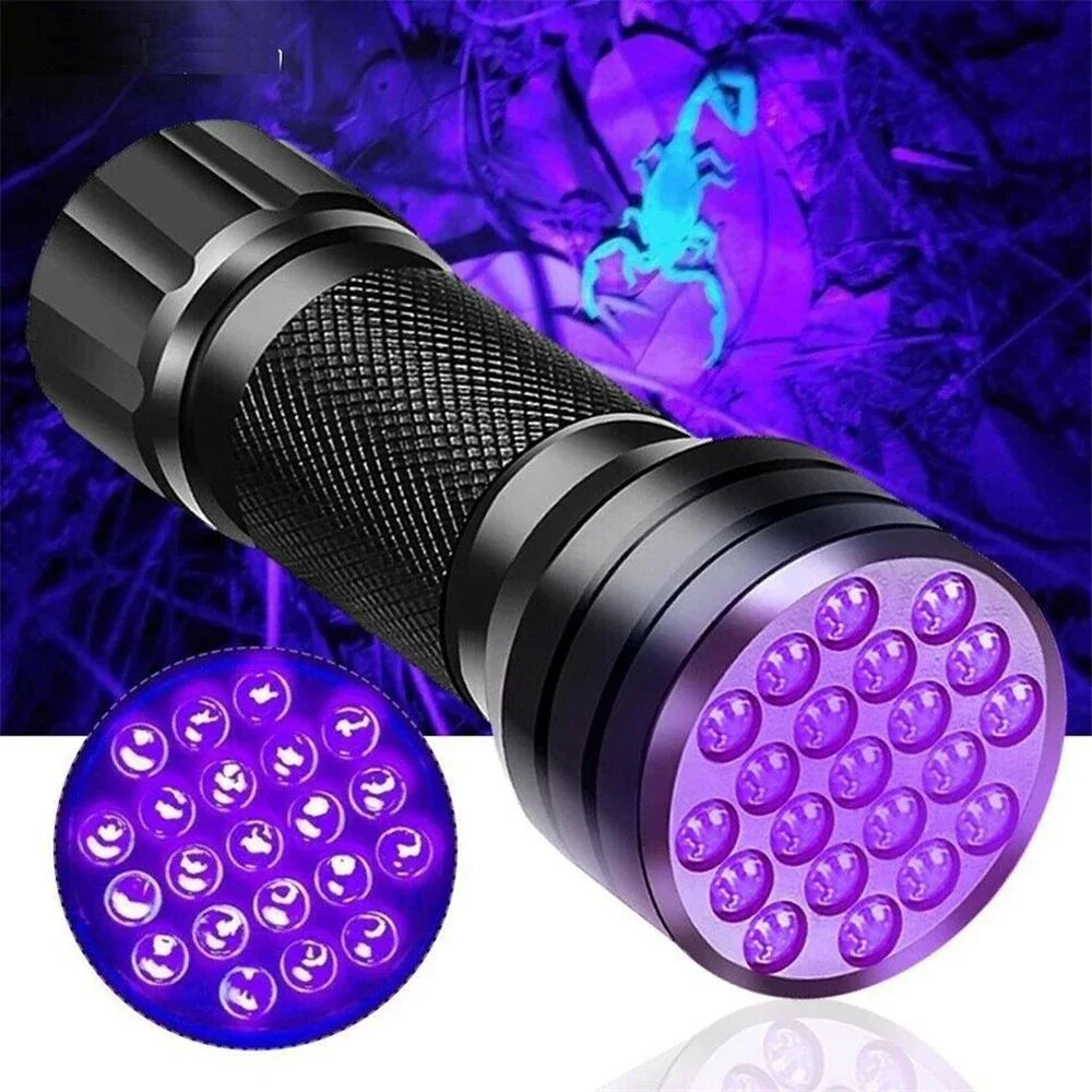 المحمولة 21 LED الأشعة فوق البنفسجية مصباح يدوي ال...