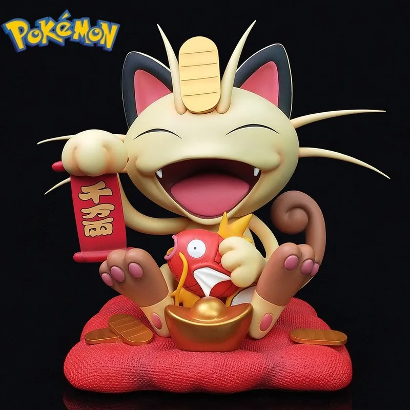 

Фигурка аниме «Добро пожаловать Meowth Mega Lucario», Аниме Кукла, модель, фигурки большого размера, игрушка, подарок, украшение, любимое, 22 см