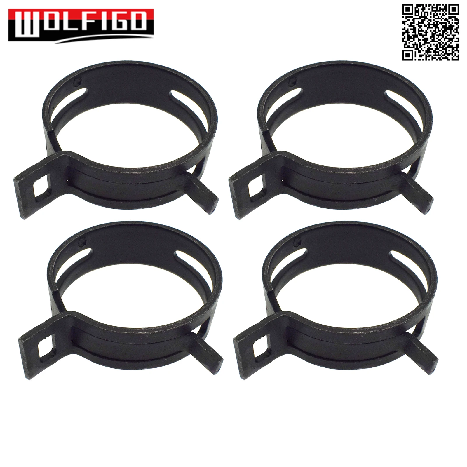 Anodizado Honda Juego De 4 Abrazaderas De Manguera De Radiador Para Honda ( Accord, Civic, CR-V, Etc.) Abrazaderas Acero Negro