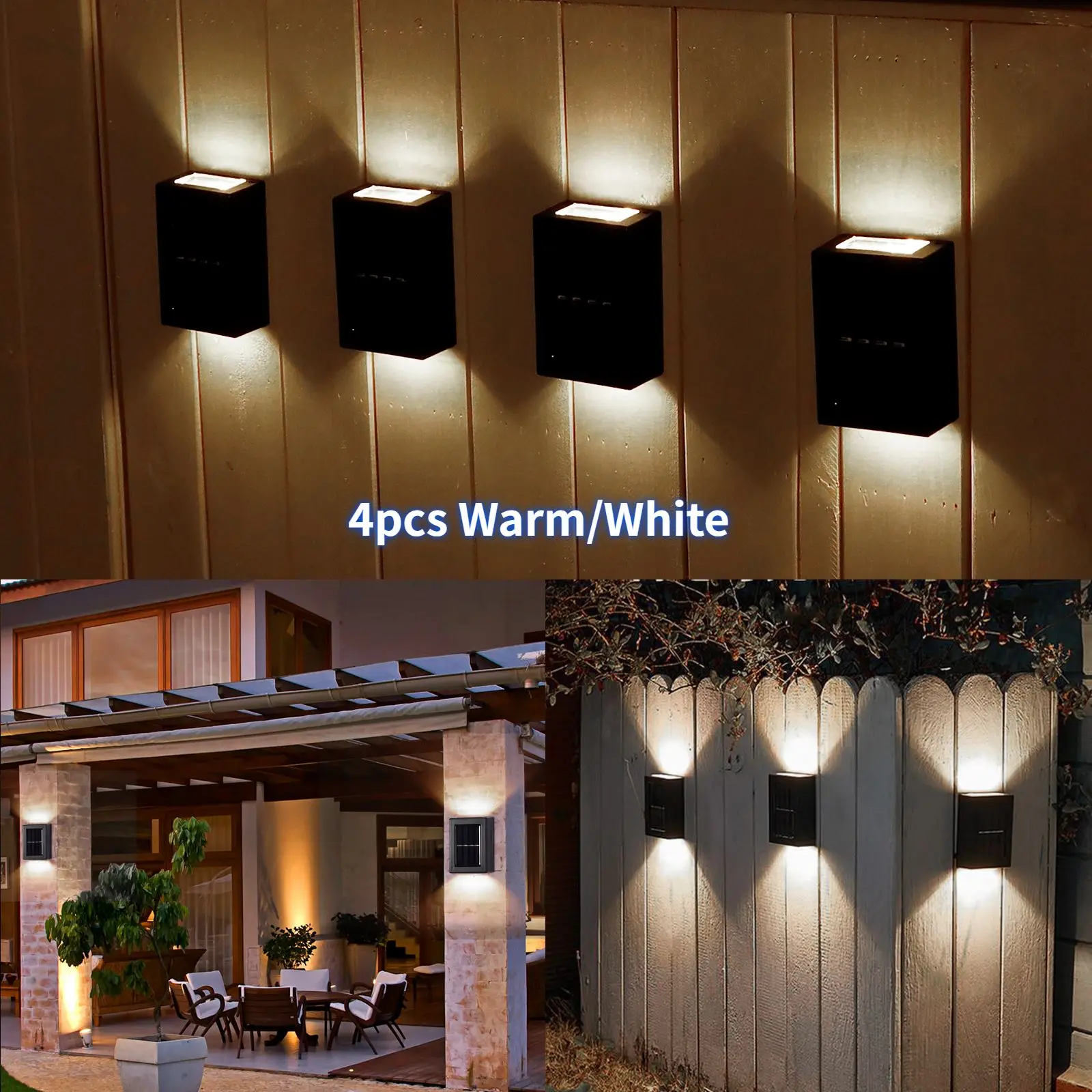 LED Solar Split Wall Lamp IP65 Waterproof Motion Sensor Lamps Garden Street Lighting Solar Lamp For Garden Security Wall Light