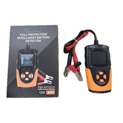 Advanced Battery Performance Analyzer for Cars & Motorcycles - Life, Capacity, Resistance & Load Assessment (Black)