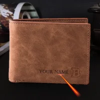 Custom Wallets for Men with Names Designer Personalised Men's Billfold Wallet 1