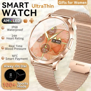 Nuovo Smartwatch 2026 per Donne, Regalo con Schermo Touch da 1,32 Pollici, Orologio Fitness Sportivo, Chiamate Bluetooth, Smartwatch Digitale per Signore