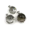 Clear Quartz Rainbow Sphere Pendant, Healing Crystal Stone Rainbow Ball Charm for Necklace Making 6