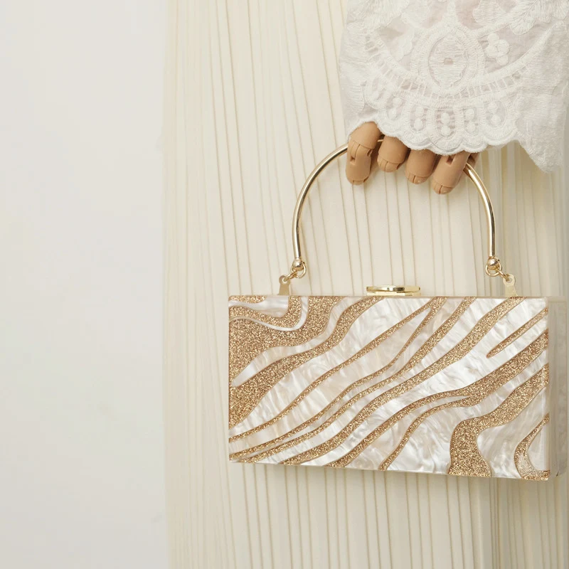 Neue Trendy Handtasche Mode Frauen Tasche Boutique Acryl Luxus Party Abend Tasche Frau Candy Hochzeit Box Vintage Clutch Tote Tasche – Detail 26