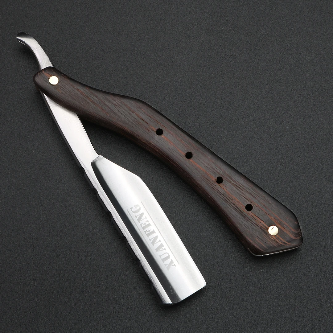 Wenge Wooden Handle Folding Razor Hardened Steel High Hardness Sharp Straight Razor Men's Razor
