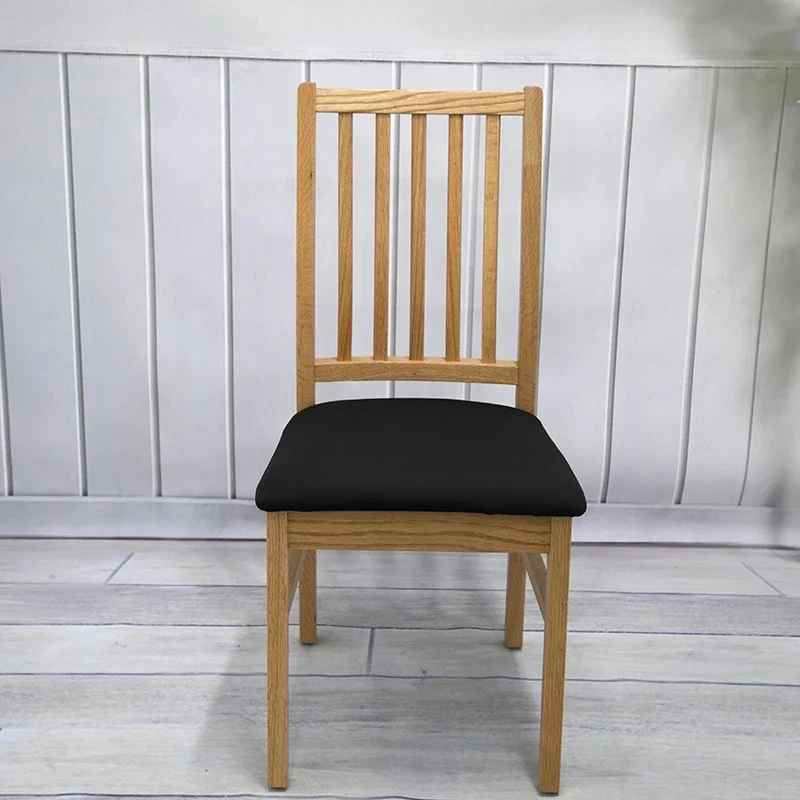 Solid Color Elastic Cushion Cover Washable Detachable Protective Chair Cover 1 Pcs