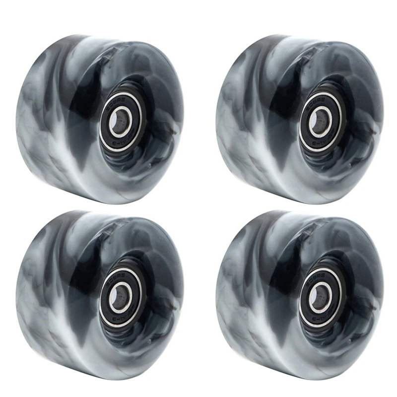 

4 Pcs Roller Skate Wheels With Bearings For Double Row Skating And Skateboard 32Mm X 58Mm 82A