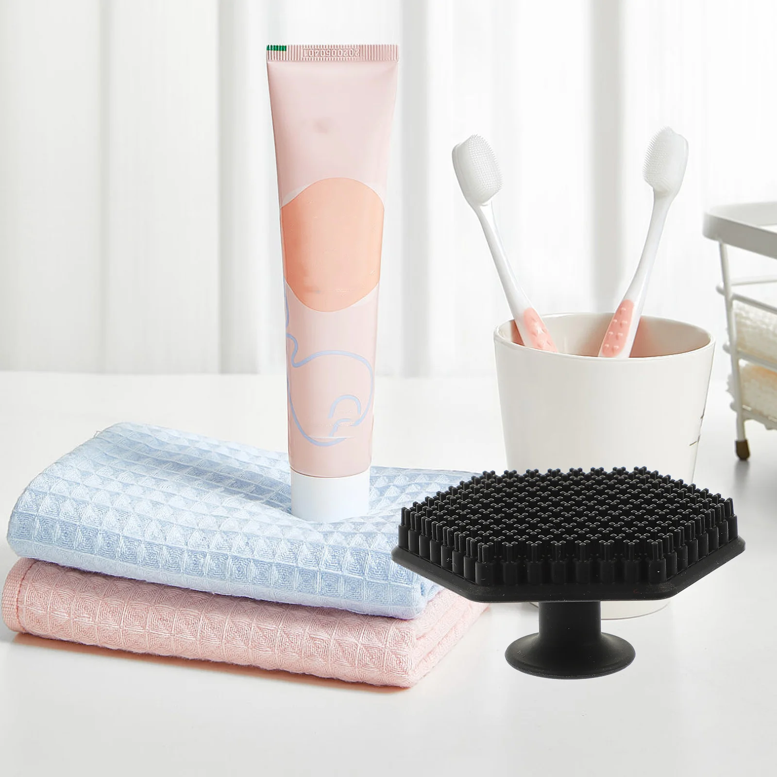 

Exfoliating Body Scrubber Face Cleansing Brush for Blackhead Silicone Facial Skin Care Silica Gel