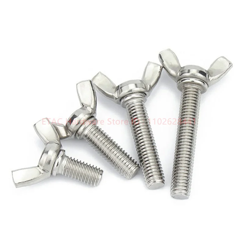 

Butterfly Wing Bolts M3 M4 M5 M6 M8 M10 M12 Hand Tighting Wing Head Thumb Screws 304 Stainless Steel