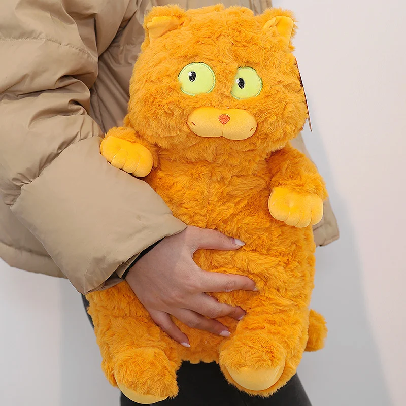 

40cm Kawaii Cat Doll Doll Cute Simulation Blue Cat White Cat Plush Toy Soft Fill Animal Fat Cat Pillow Children's Birthday Gift