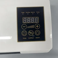 Ventilateur de climatisation électrique mural, facile à régler, avec minuterie, chauffage et refroidissement, télécommande, pour chambre à coucher 6