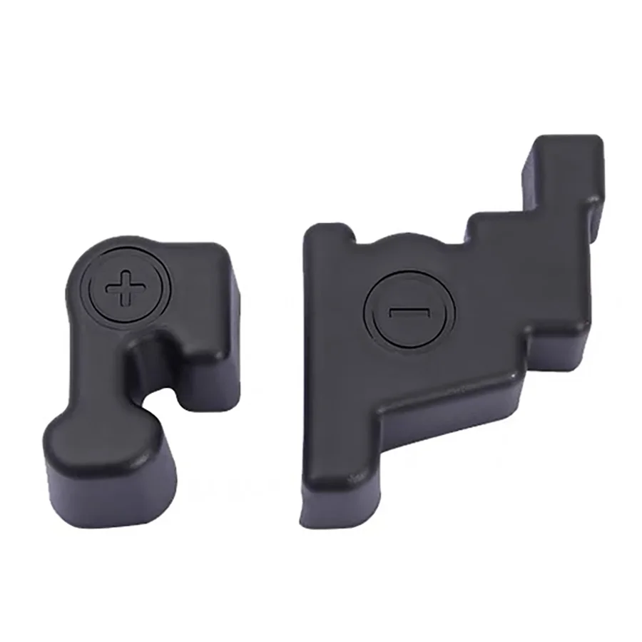 Battery Insulation Cover Car Fuse Box Cover Battery Positive Negative Terminal Tray Protective Cover Trim for Volkswagen VW Golf Teramont Touran L Skoda