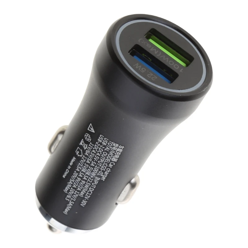 

Car Charging Adapter 12V 24V 100W Universal Dual USB for 14
