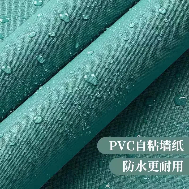 Macaron DIY Solid Color Stickers Self-adhesive Thickened Waterproof PVC Bedroom Dormitory Wardrobe Wall Renovation Wallpaper 2