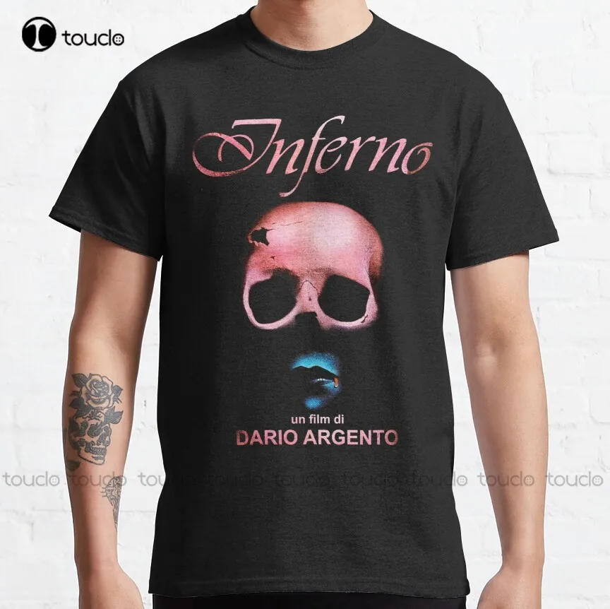 Inferno Dario Argento V10 Classic T-Shirt Halloween Mens Running Shirts Custom Aldult Teen Unisex Digital Printing Tee Shirts