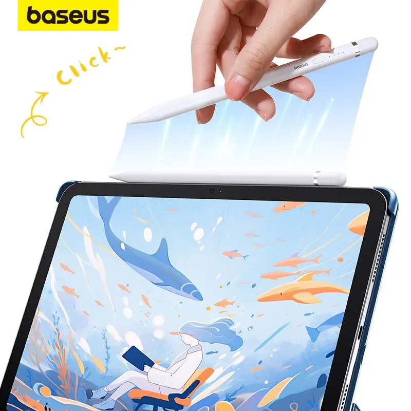 Baseus Magnetic Stylus Gen 2 Plug-Type Touch Pen Full-Screen Palm Rejection Tilt Control Pens Per Apple Pencil Ipad Pro