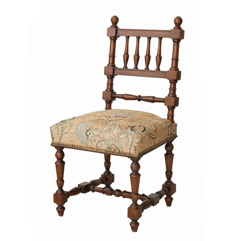 

American Parthenon chair retro luxury chair dining chair French medieval cosmetic dining chair design chair home