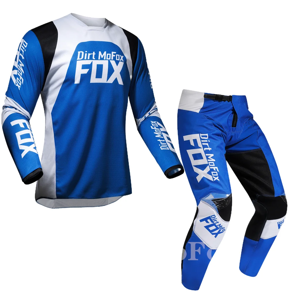 

Motocross Racing Gear Set Dirt MoFox 2022 Mountain Bicycle Offroad Jersey Pants 180 ILLMATIK MX Combo Mens Red White Kits