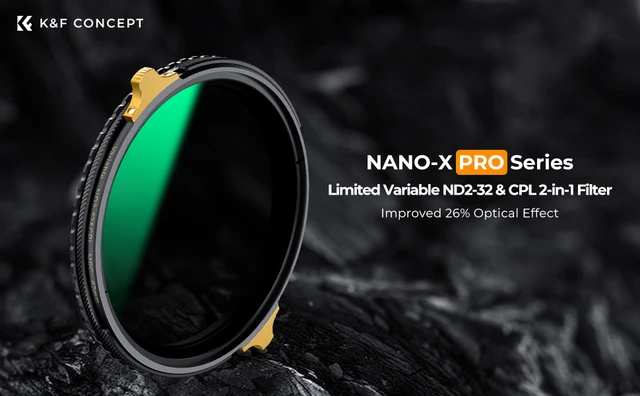 Filtro Polarizzatore K&F Concept Nano-X PRO ND2-32 + CPL - 2 In 1 Variabile, Per Obiettivi 49mm - Foto 2