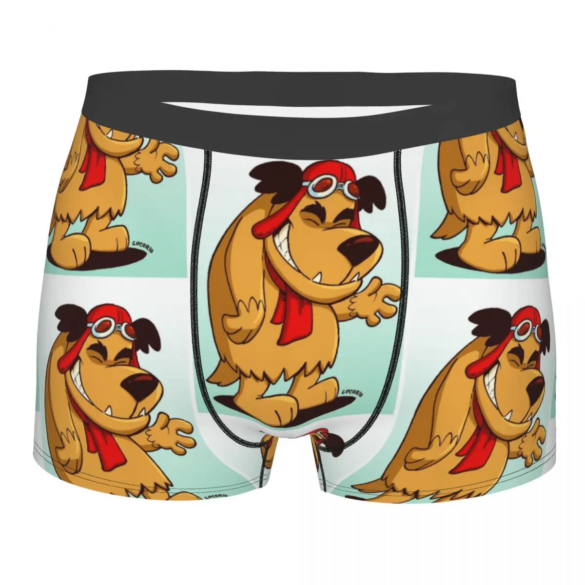Cartone Animato Che Ride Ride Dog Boxer Da Uomo Slip Mutley Mutande Altamente Traspiranti Pantaloncini Con Stampa Di Alta Qualità Regali Di Compleanno