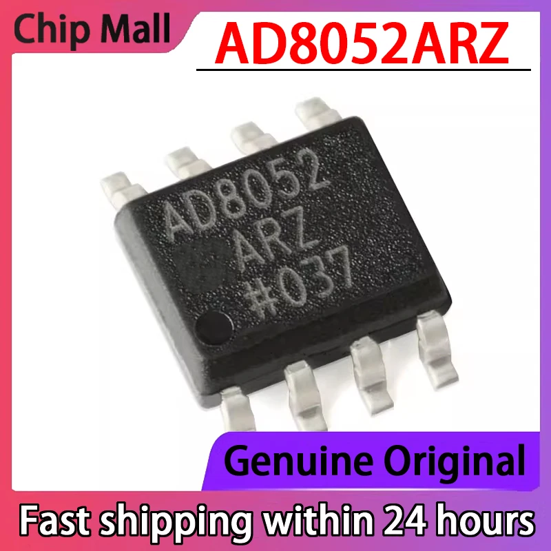 

5PCS New Original AD8052ARZ AD8052 SOIC-8 110MHz Rail To Rail Amplifier IC Chip
