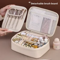 Nouveau sac à cosmétiques pour femmes, sac de rangement Portable, sac de maquillage de luxe de grande capacité, organisateur de voyage, sacs de toilette essentiels 3