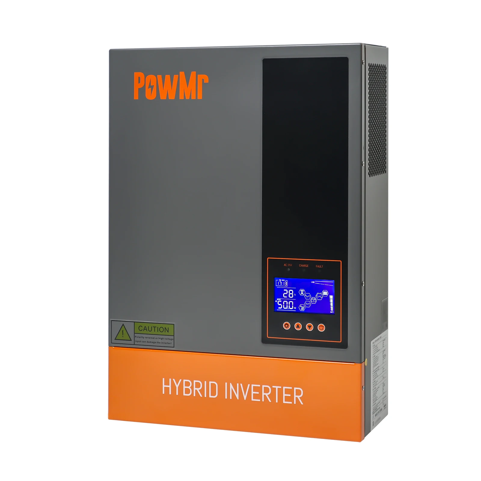 Powmr 5.6Kw Inverter Solare Fotovoltaico Monofase Frequenza Off/On Grid Inverter 48V Inverter Solare Ibrido