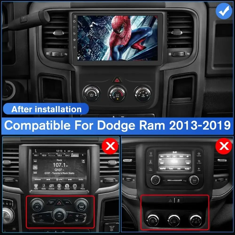 Dodge Ram Car Stereo Radio with Carplay Android Auto